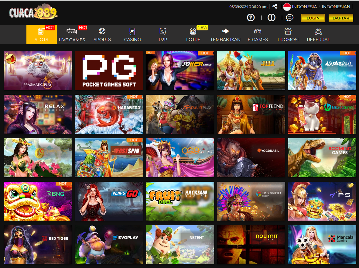 CUACA889 : Situs Game Online Raih Jackpot Besar | Gampang Menang #1